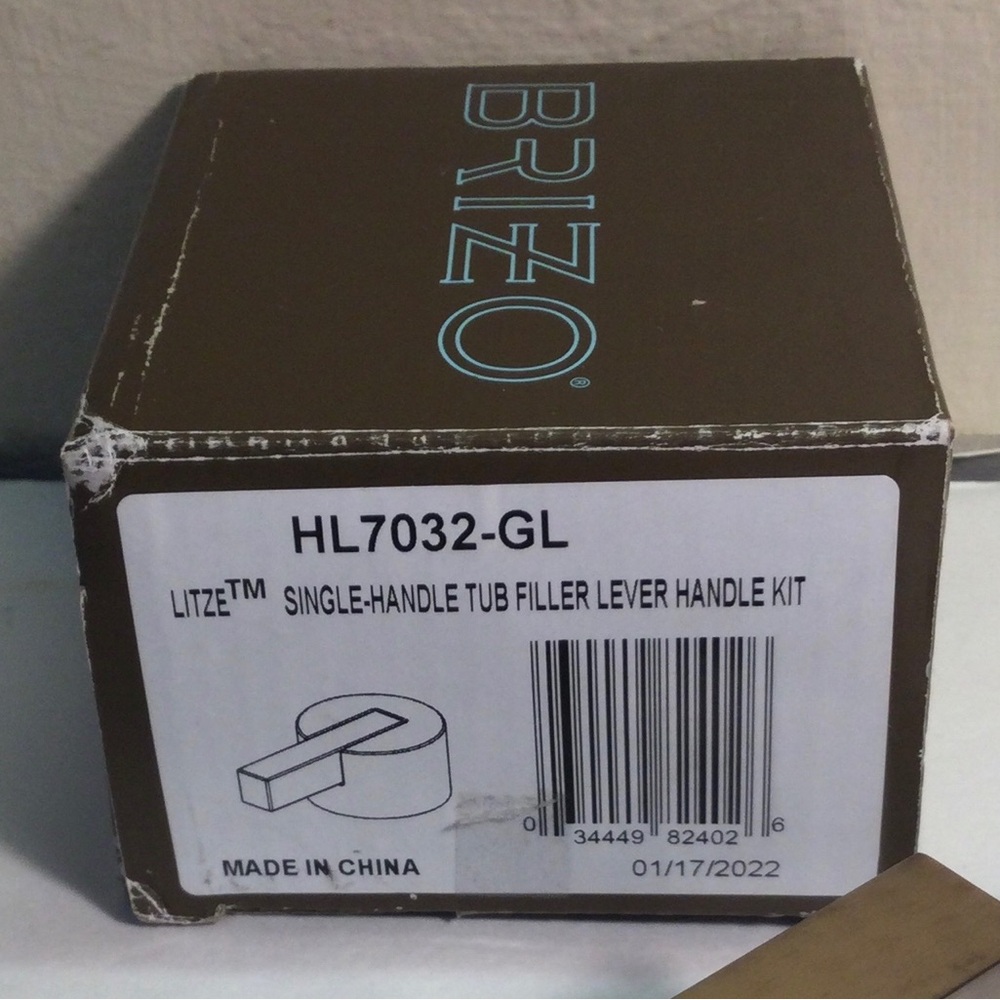 Brizo HL7032-GL Litze Lever Handle for Free Standing Tub Filler In Luxe Gold - Picture 3 of 3